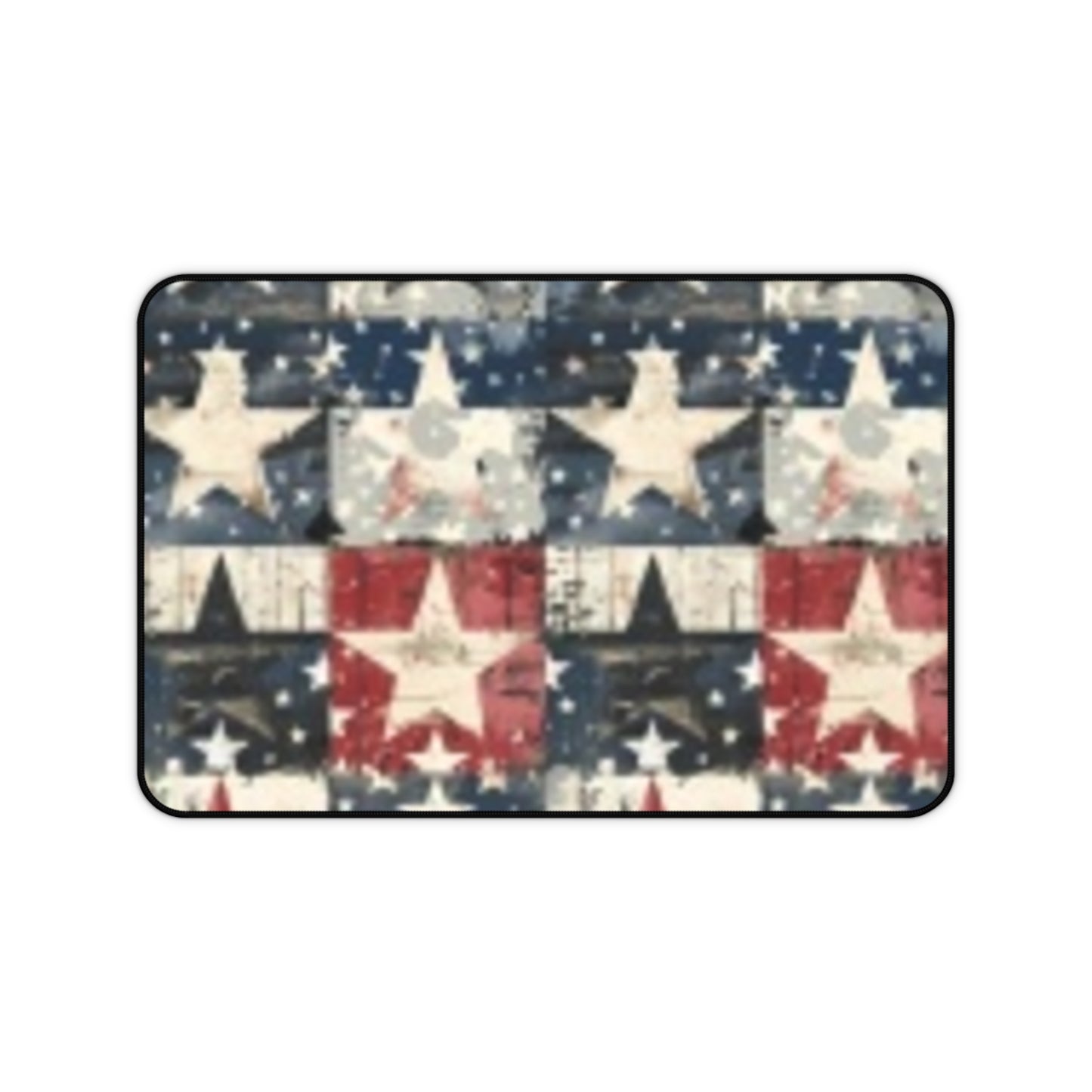 Patriotic Desk Mat - Americana Stars and Stripes, Home Office Decor, Work Station Accessory, Gift for Holidays, Unique Desk Protectors