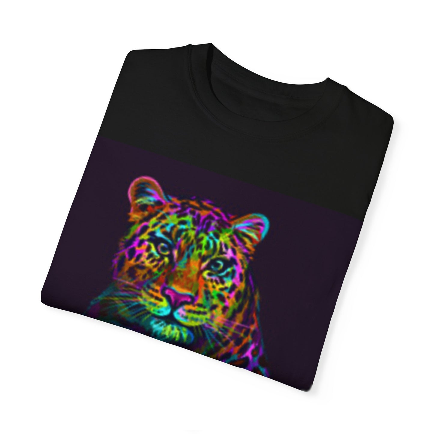 Camiseta de leopardo vibrante de la jungla para amantes de la naturaleza