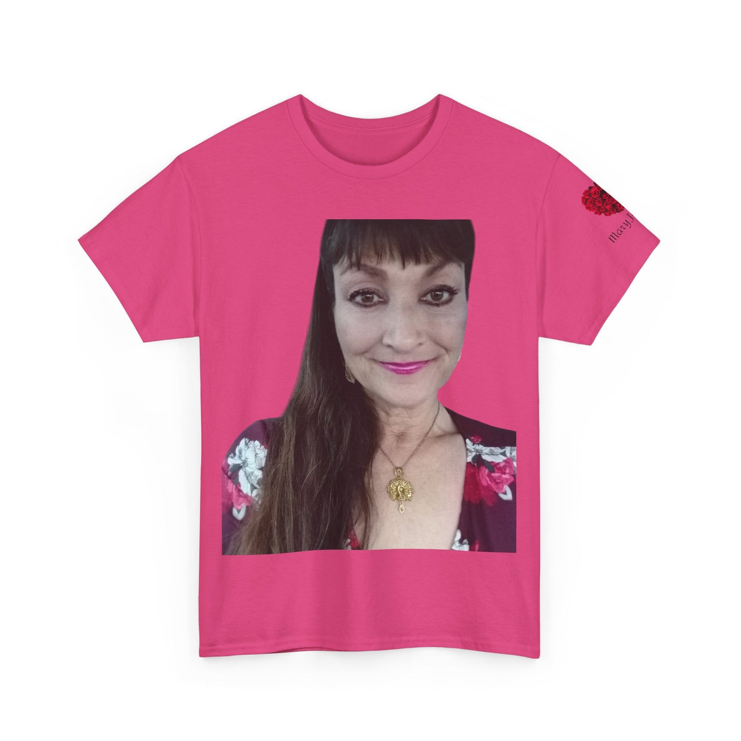 Mary Jordan Heavy Cotton T-shirt, Personalized T-Shirt, Gift for Her, Unique Apparel, Selfie Tees, Casual Wear