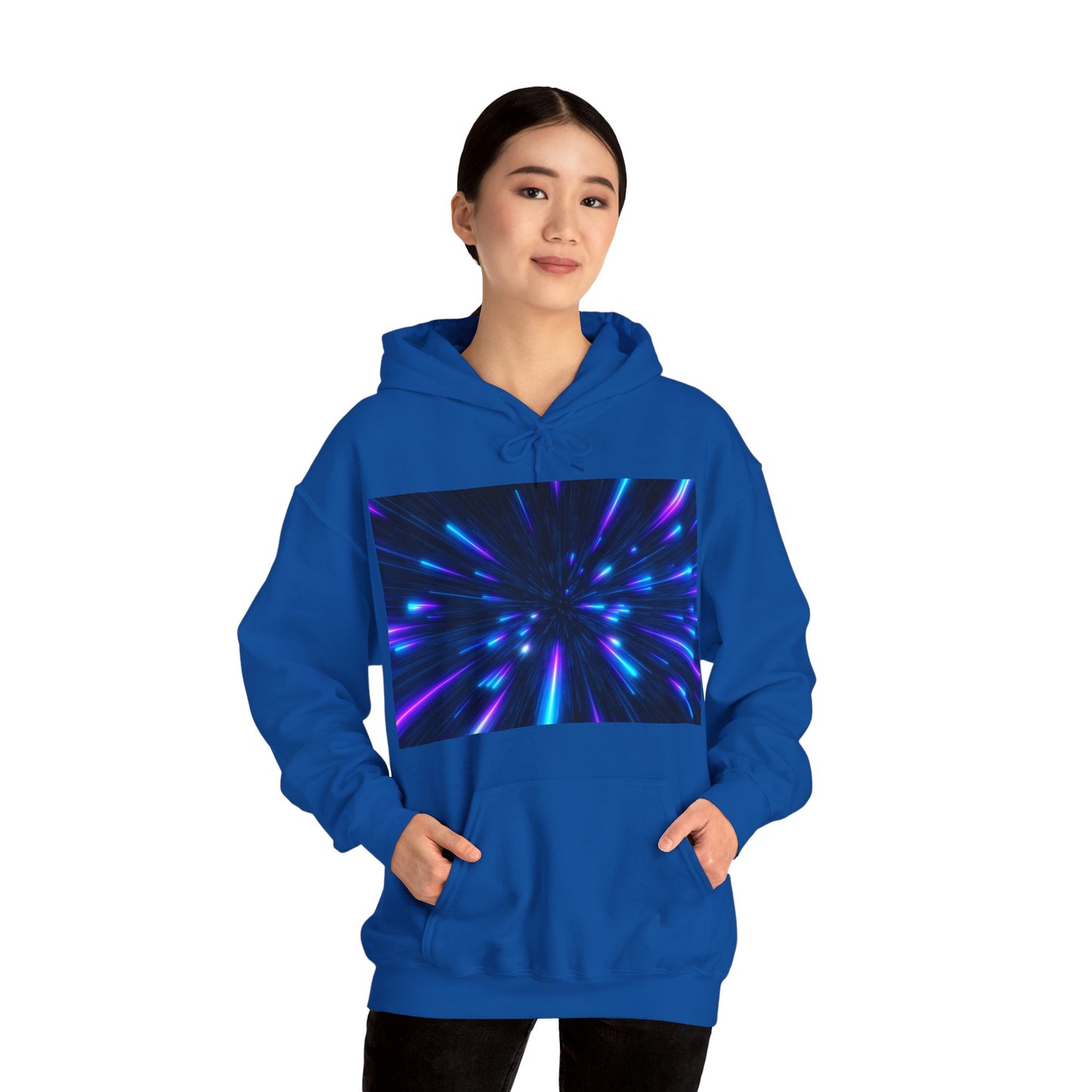 Sudadera con capucha azul