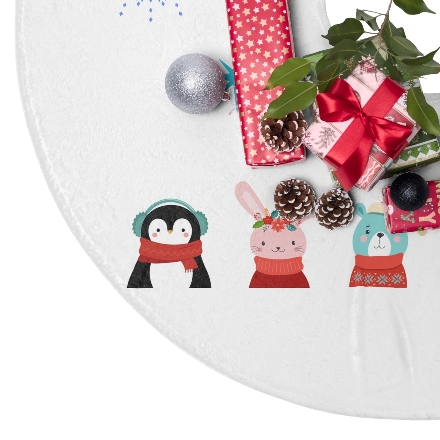 Animal Buddies Christmas Tree Skirts