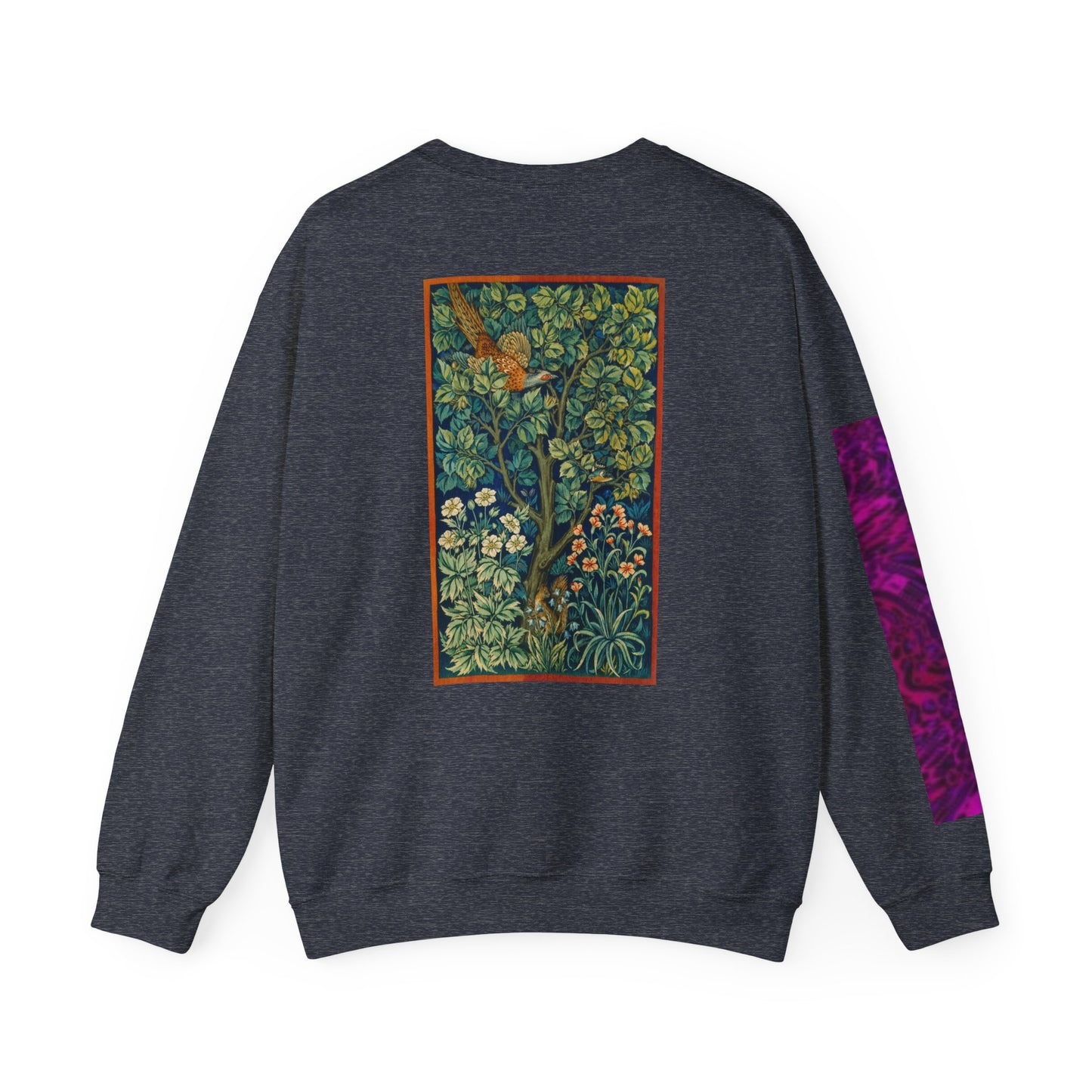 Sweat-shirt ras du cou unisexe artistique - Motifs floraux et naturels 