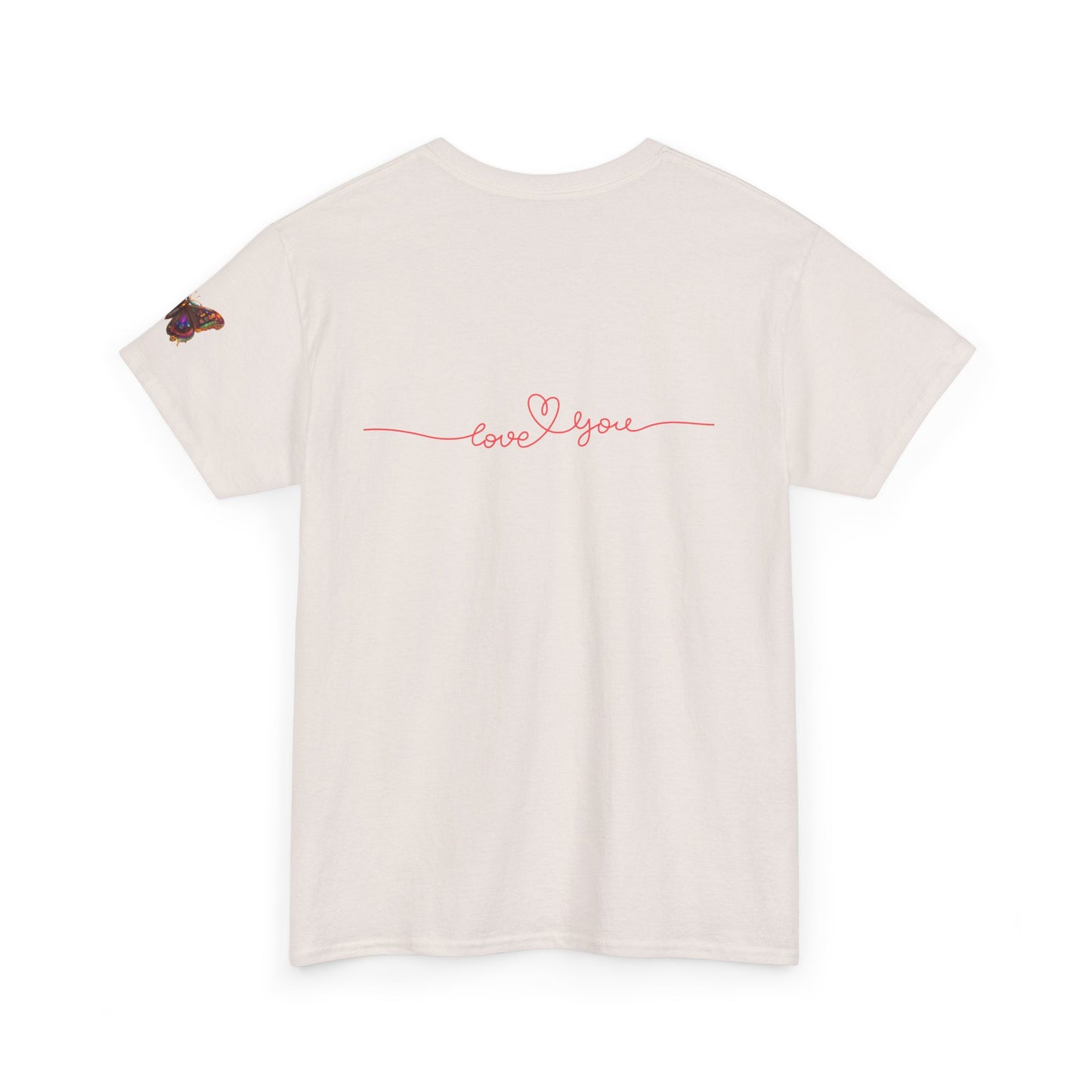 Camiseta unisex de algodón grueso Bohemian Heart: perfecta para el amor y el cariño. 