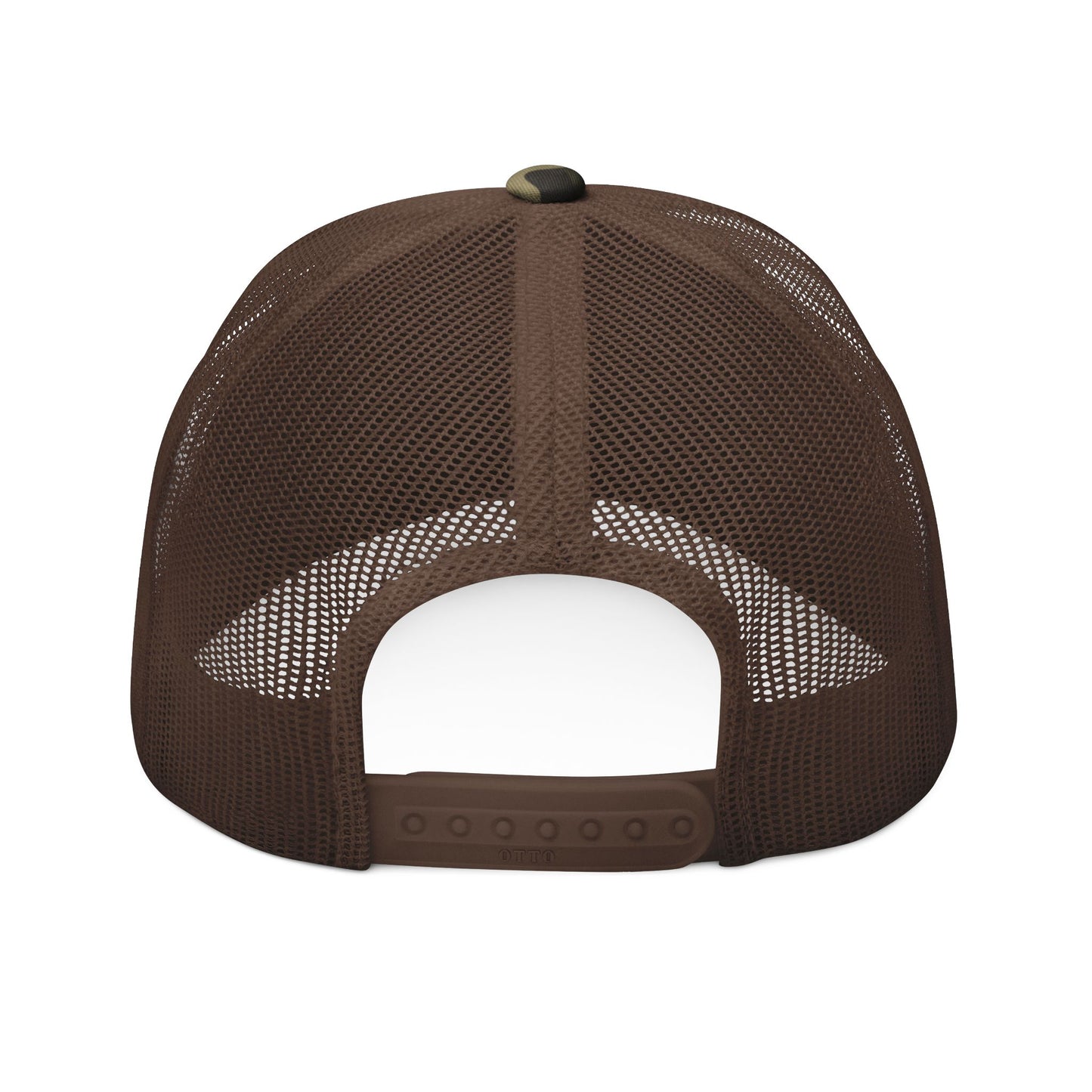 Green Cannabis Leaf Camouflage Trucker Hat - Stylish Embroidered Cap for Outdoor Enthusiasts