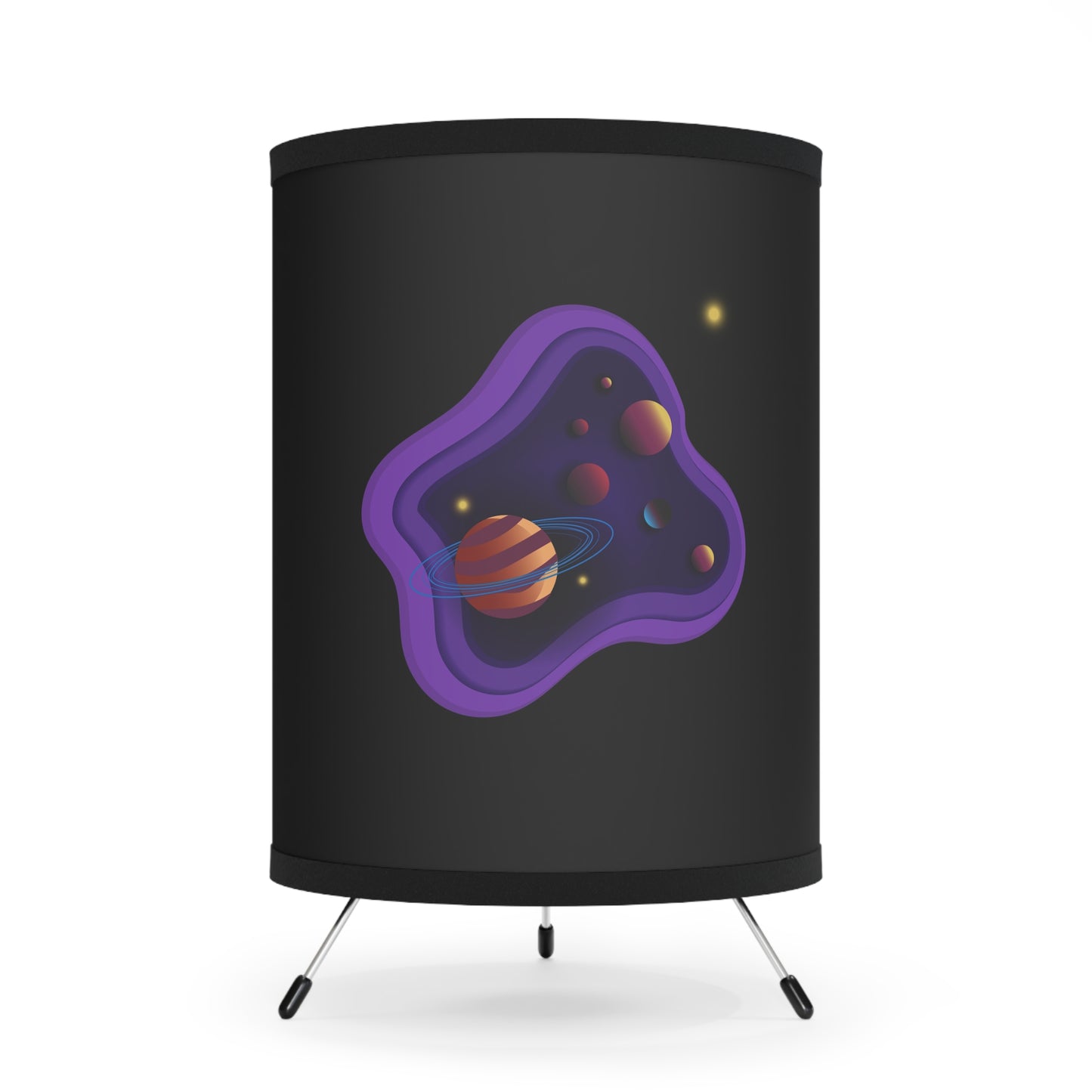 Tripod Lamp Planets Great for a  Game Room