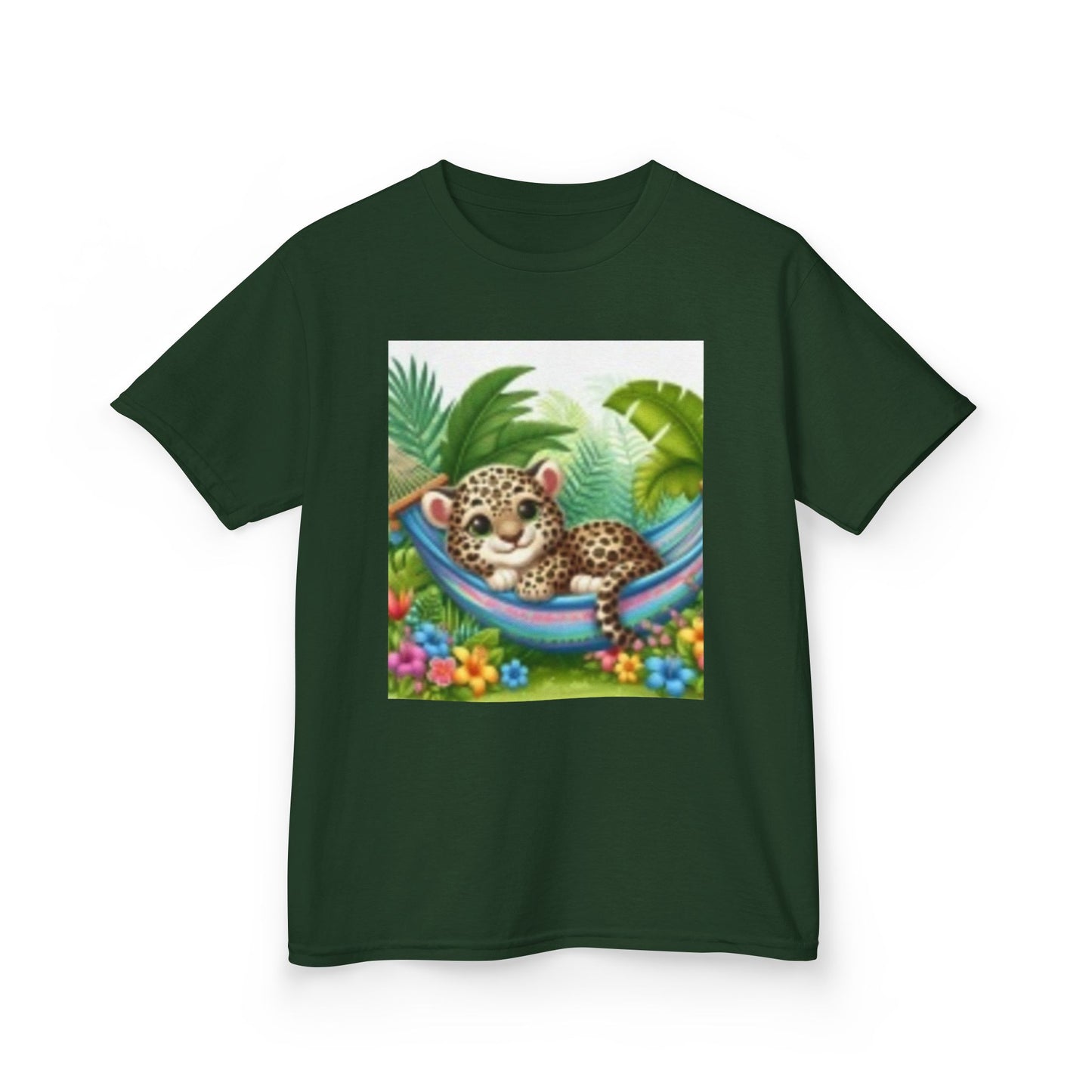 T-shirt enfant motif léopard de la jungle – Un art animalier adorable pour chaque jeune explorateur