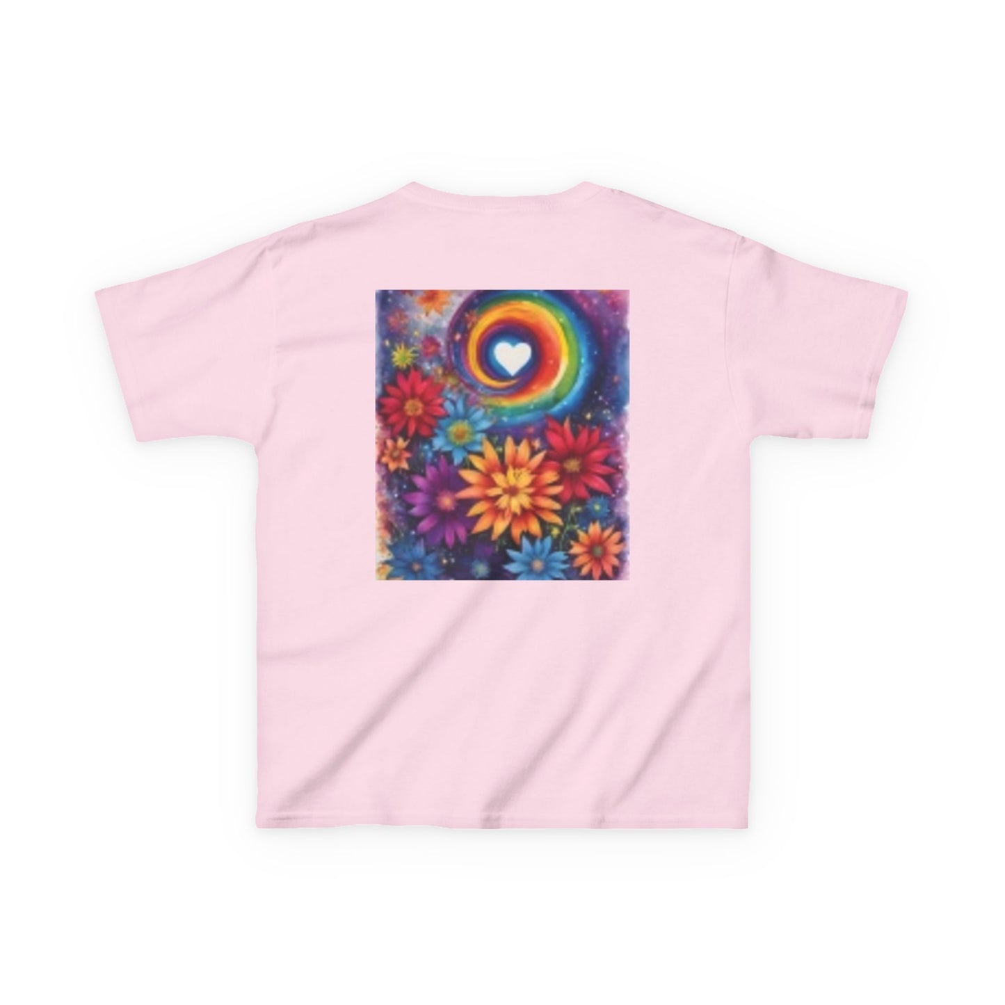 Kids Adventure Tee with Colorful Heart & Mouse Design