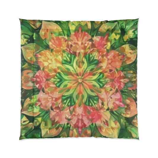 Vibrant Floral Comforter - Cozy Bedding for Nature Lovers, Perfect for Spring Decor, Boho Home, Gift for Gardeners, Bedroom Makeover