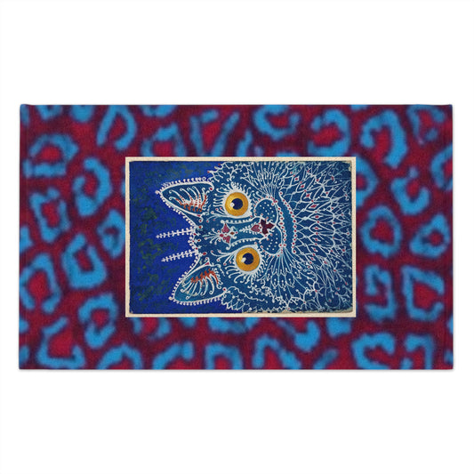 Vibrant Cat Print Rally Towel - Perfect for Sports & Celebrations
