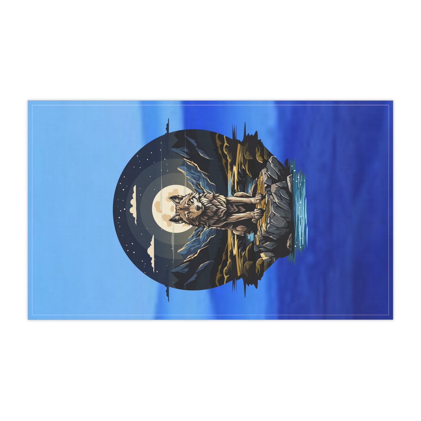 Wolf Mountain Vista Cotton Tea Towels – Perfect for Nature Lovers