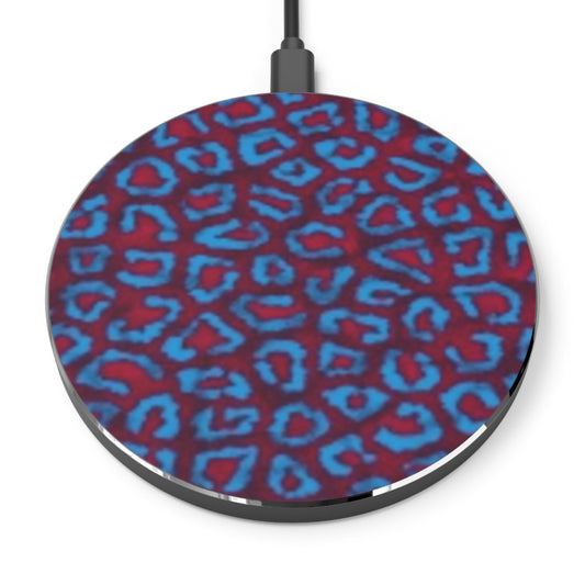 Fast Wireless Charger - Colorful Leopard Print Design