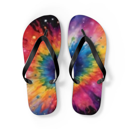 Flip Flops Tied Dyed  Pink Yellow Blue Green