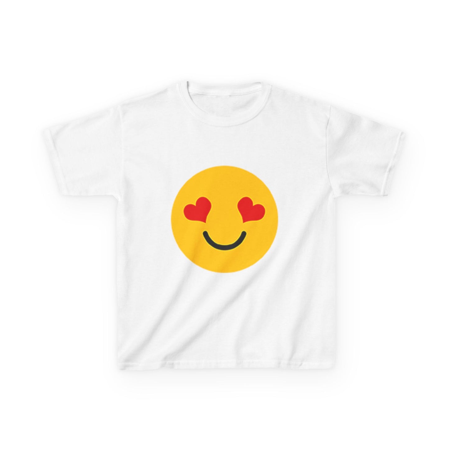 Cute Kids Love Emoji T-shirt, Children's Happy Face Shirt, Perfect for Birthdays, Playdates, Casual Outings, Gift Ideas