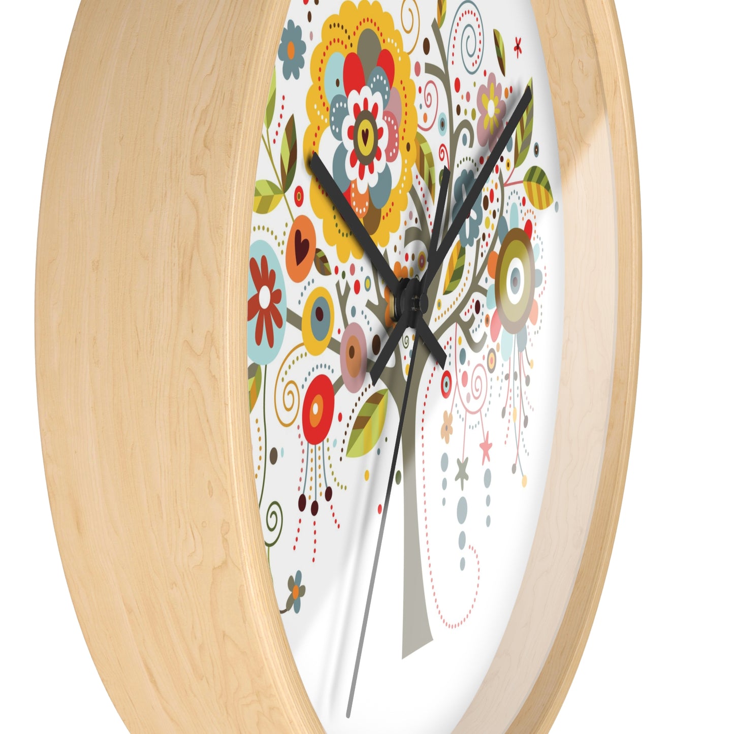 Wall Clock Whimsical Tree