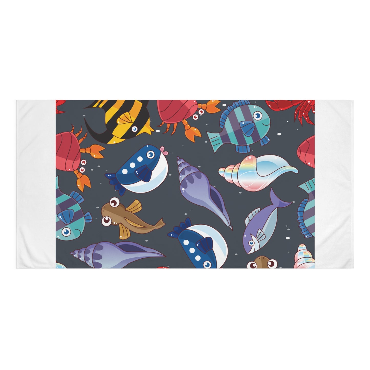 Towel 30" x60" Sea Animals Let's Go to Malibu California Beach