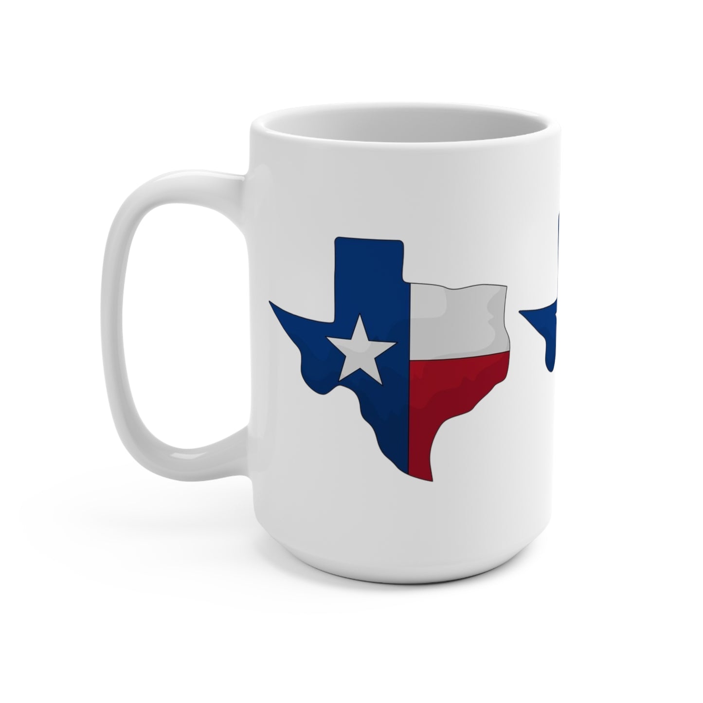 Texas Flag Mug 15oz - Perfect for Texas Pride and Gifts