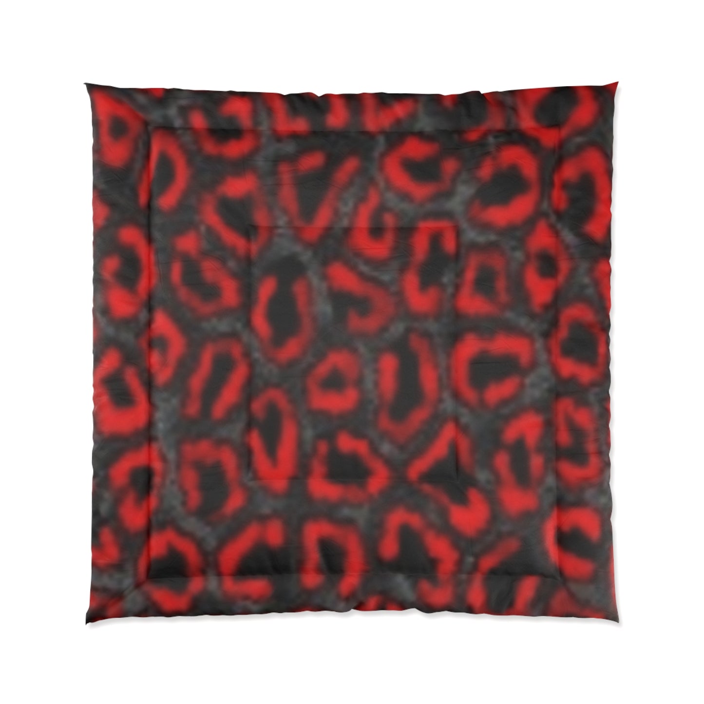 Bold Red Leopard Print Comforter for Cozy Luxury Bedrooms