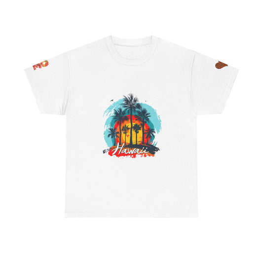 Hawaiian Sunset T-shirt- Tropical Vibes