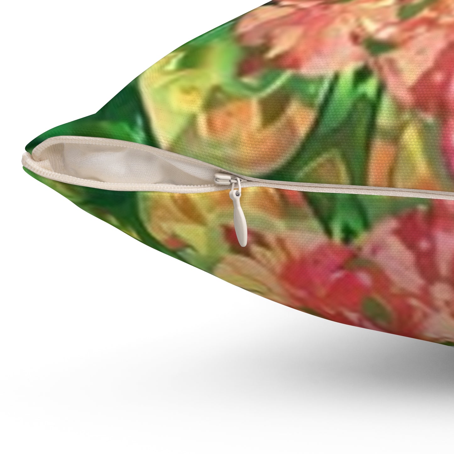 Vibrant Floral Square Pillow, Home Decor Accent, Cozy Couch Cushion, Bohemian Pillow, Gift for Flower Lovers, Decorative Throw Pillow