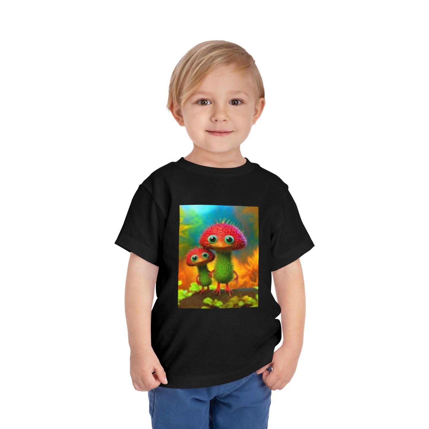 Colorful Toddler Tee, Whimsical Kids T-Shirt, Fun Graphic Short Sleeve, Playful Childrens Wear, Gift for Little Ones, Art Inspired Apparel