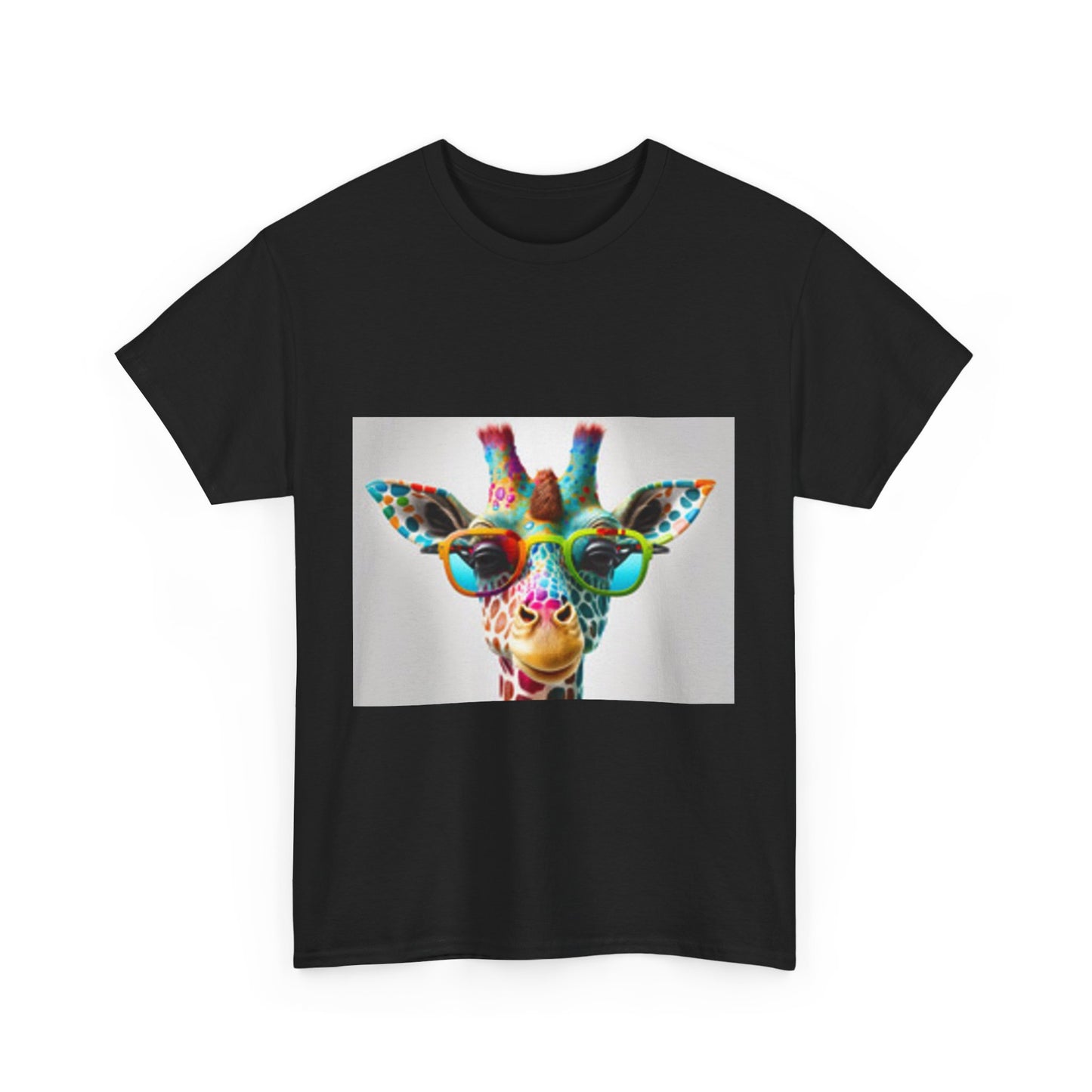 T-shirt Girafe avec des lunettes