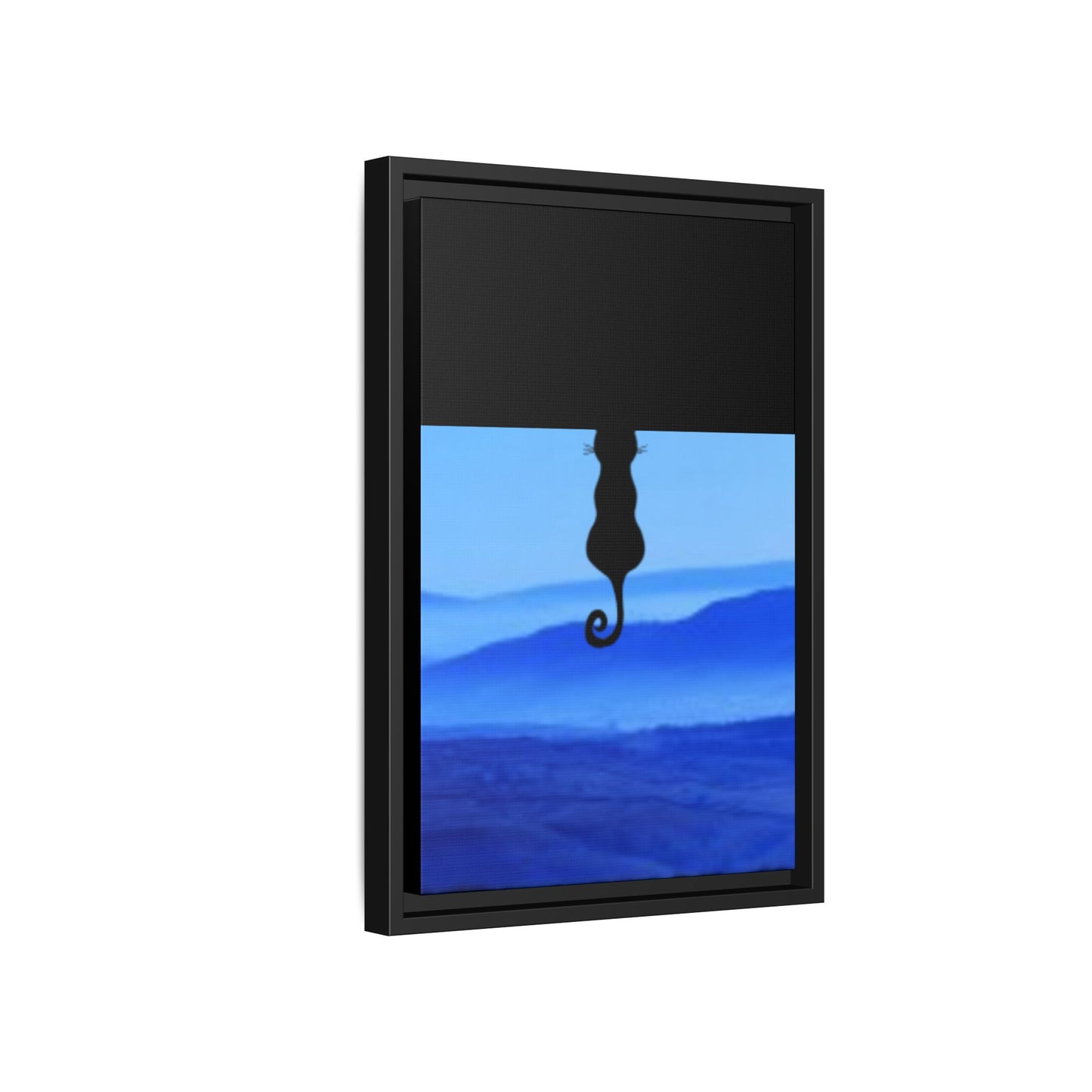 Framed Cat Silhouette Art Print, Wall Decor, Cat Lover Gift, Home Office Art, Pet Memorial