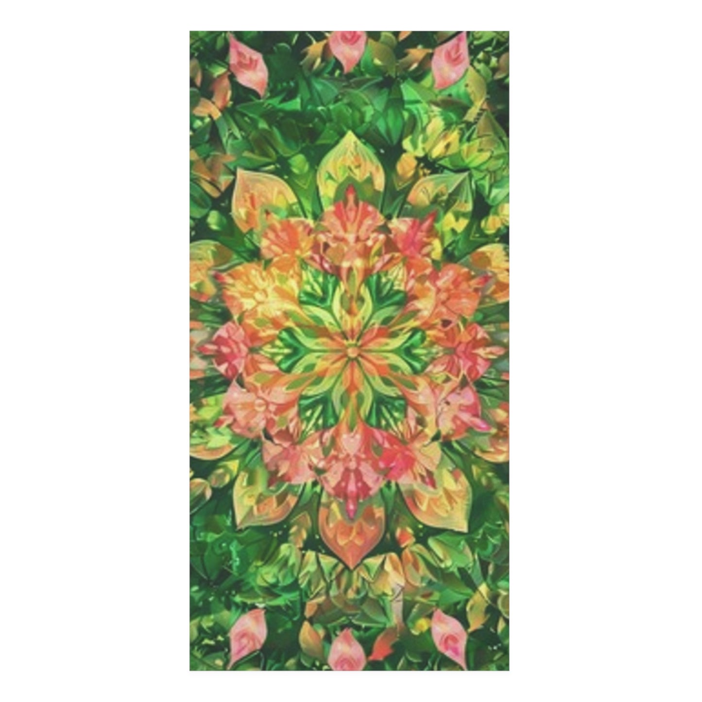 Vibrant Floral Mink-Cotton Towel, Beach Towel, Bath Towel, Gift for Her, Pool Accessory, Home Decor