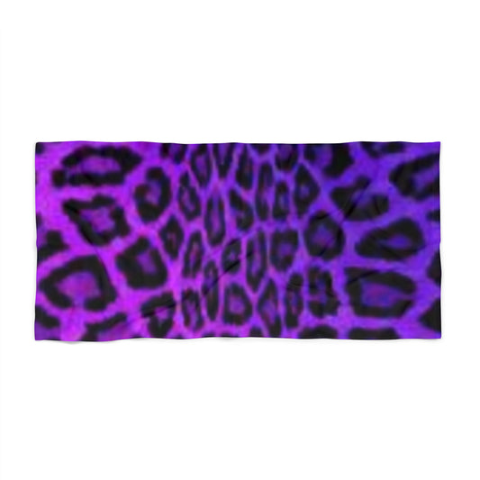 Vibrant Leopard Print Beach Towel - Perfect for Summertime Fun!