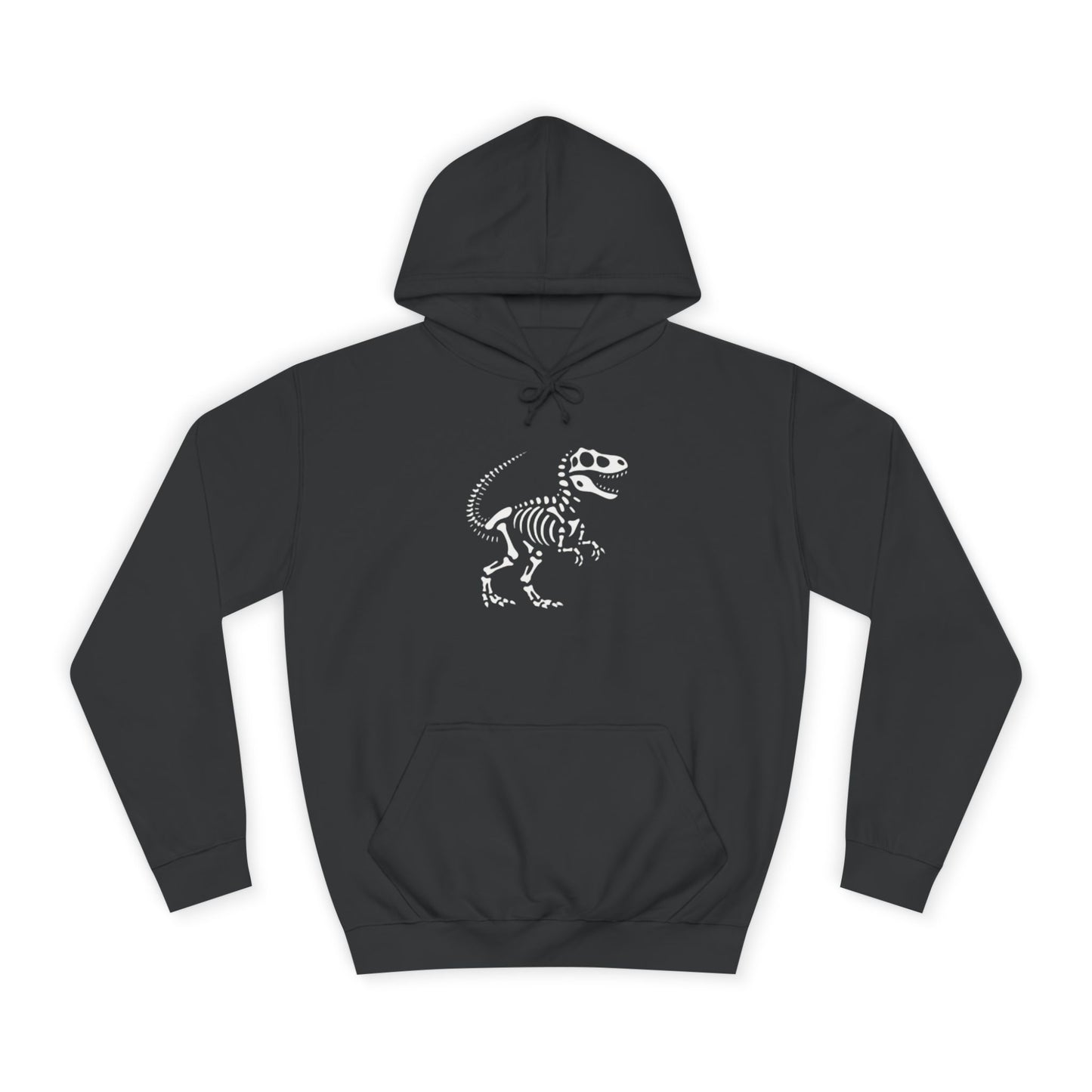 Dinosaur Skeleton Unisex College Hoodie, Casual Wear, Gift for Students, Graphic Hoodie, Trendy Fashion, Birthday Present