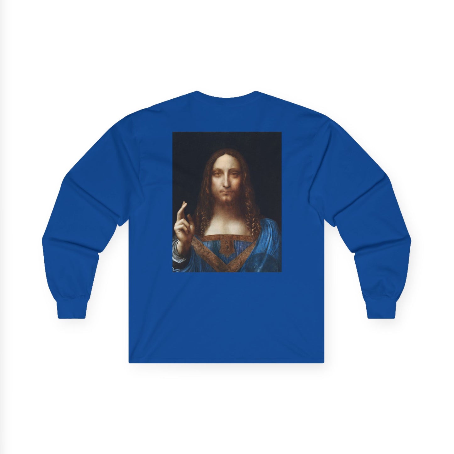 Camiseta de manga larga Jesús Dios creó los Cielos el Infierno la Tierra