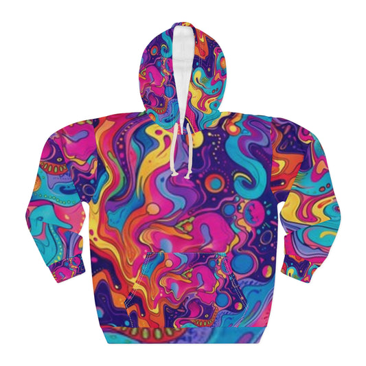 Sweat à capuche unisexe à motif tourbillon psychédélique - Un design coloré et vibrant pour les esprits créatifs
