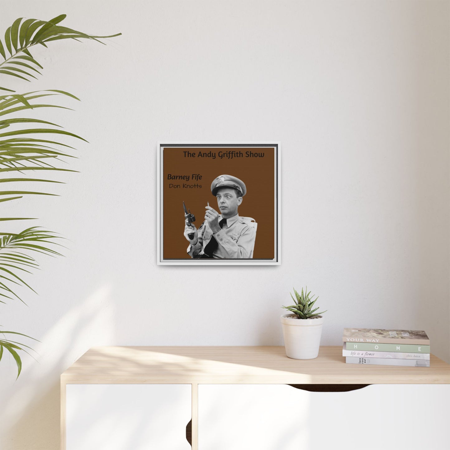 Wall Art Frames Andy Griffith Show Barney Fife looking at Bullet