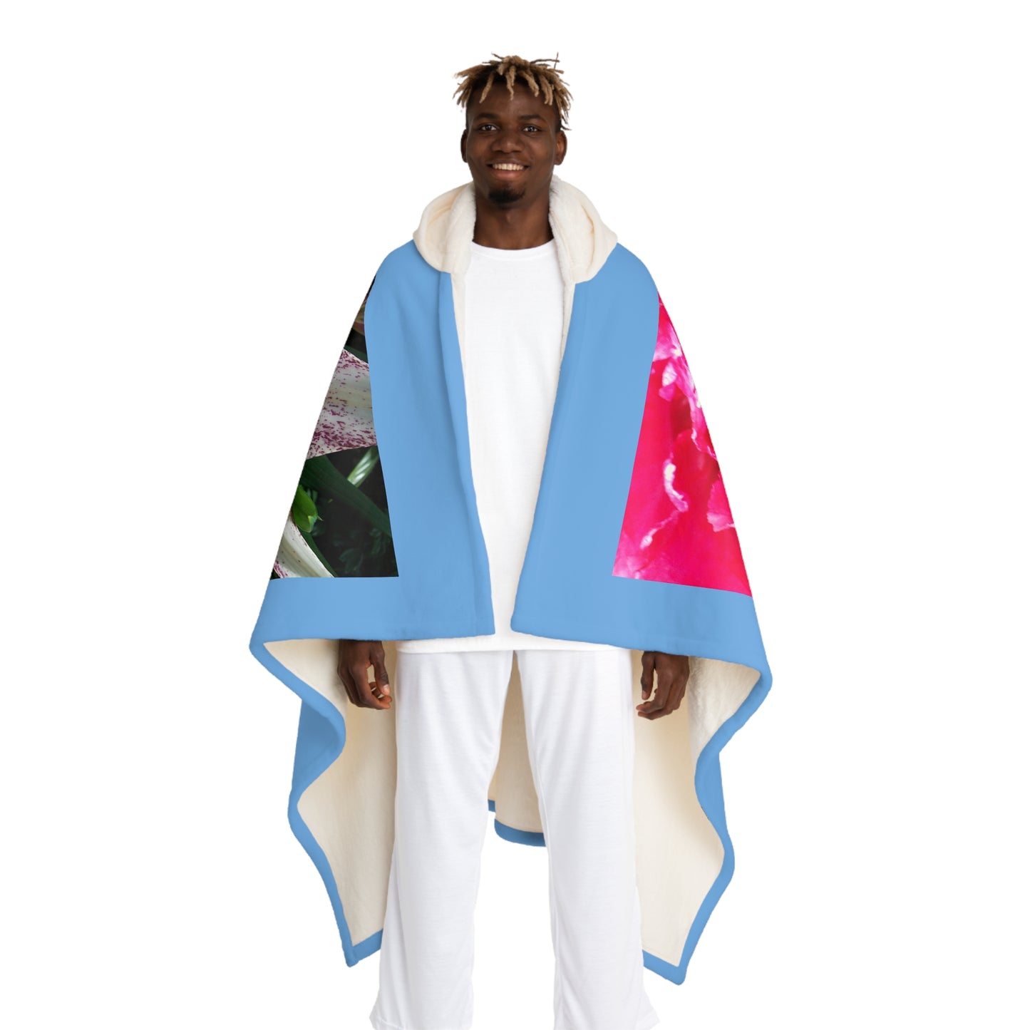 Manta de vellón sherpa con capucha 