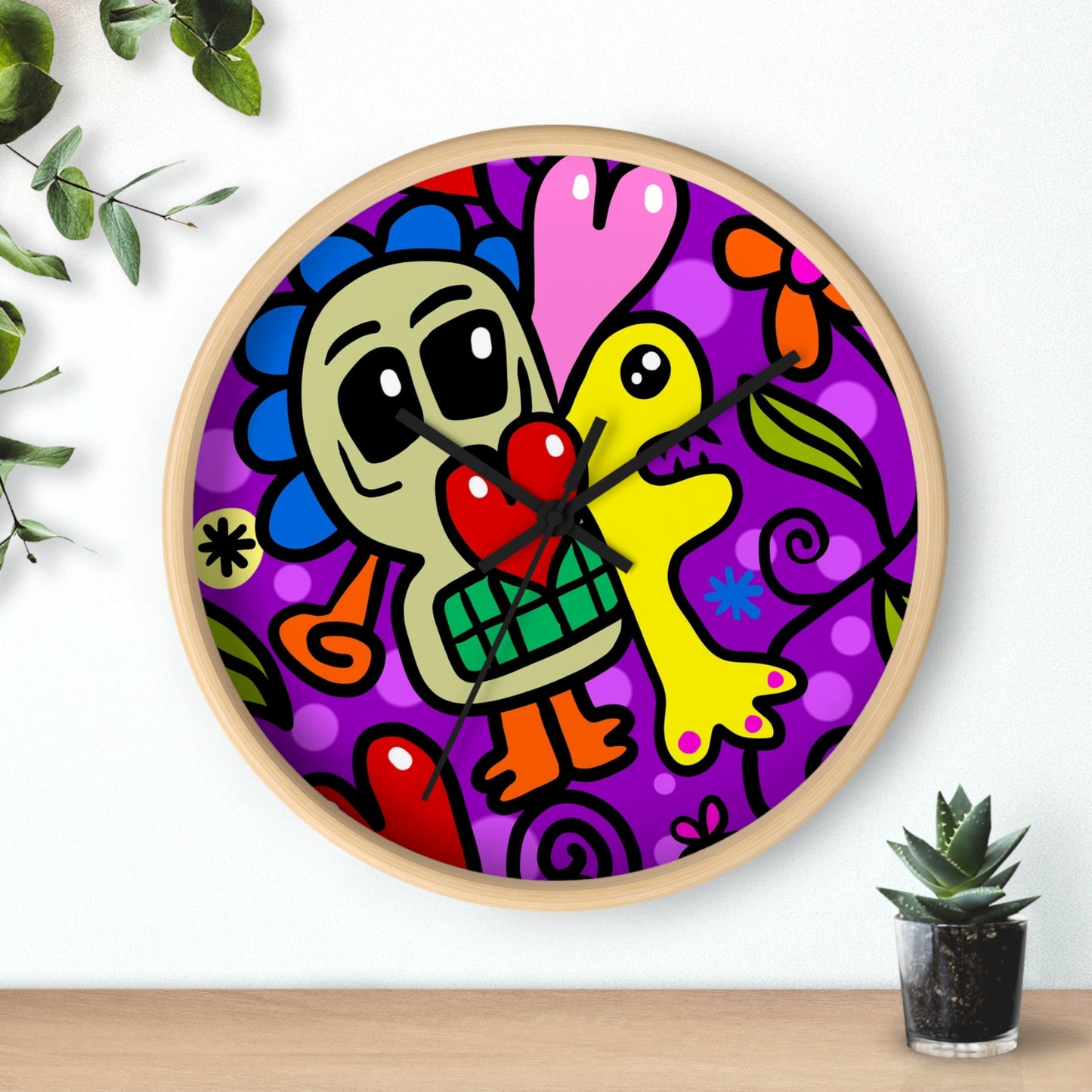 Wall clock Funny Cartoon