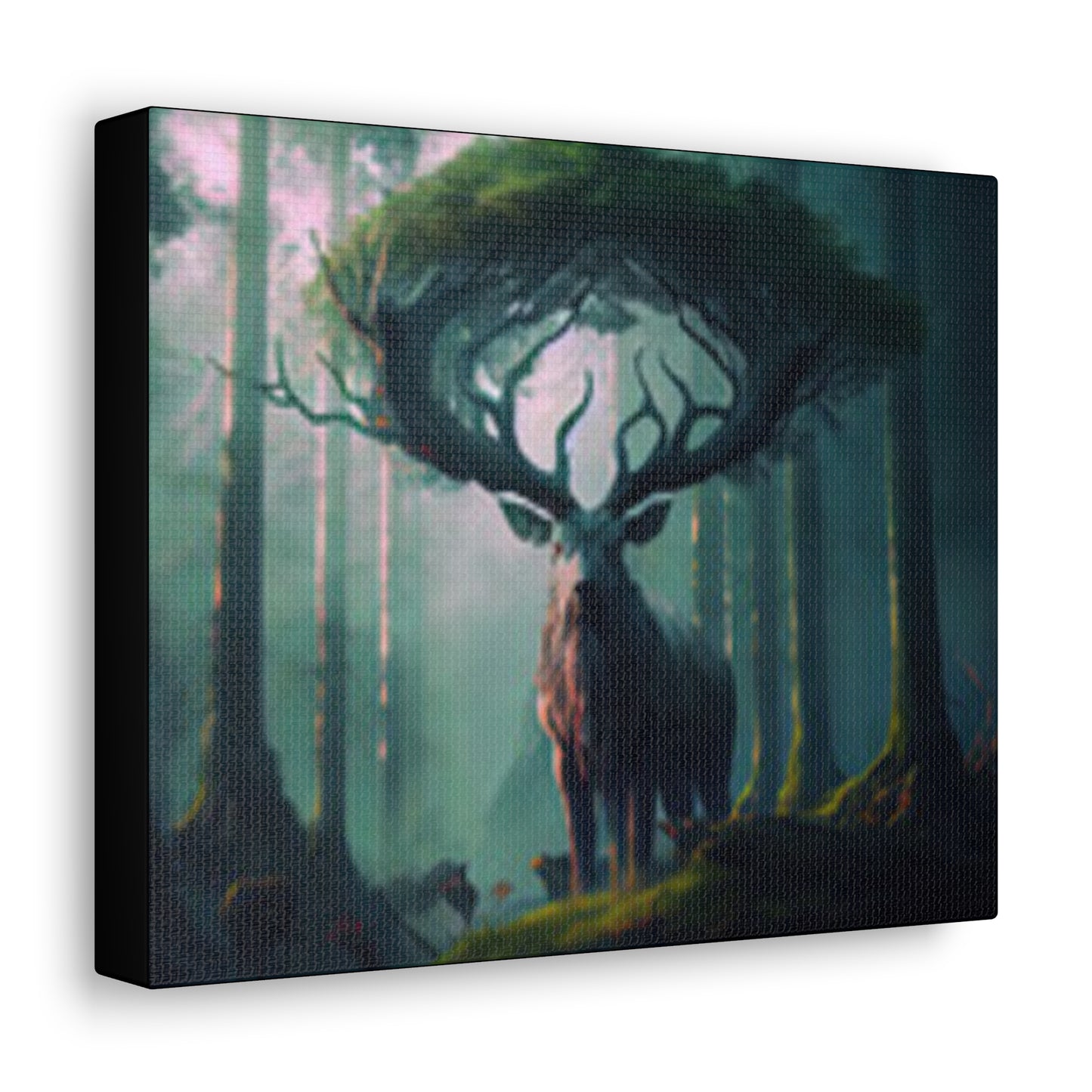 Canvas Gallery Wraps  Picture Deer Forest