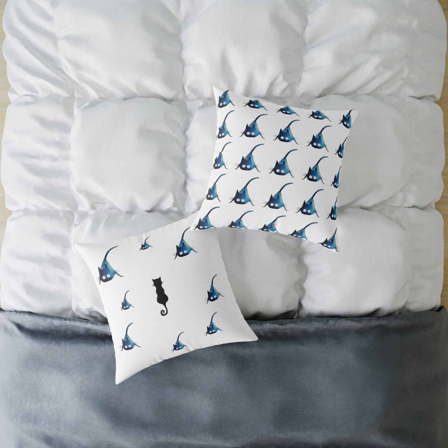 Whimsical Black Cats Pillow Home Decor So Fabulous~!