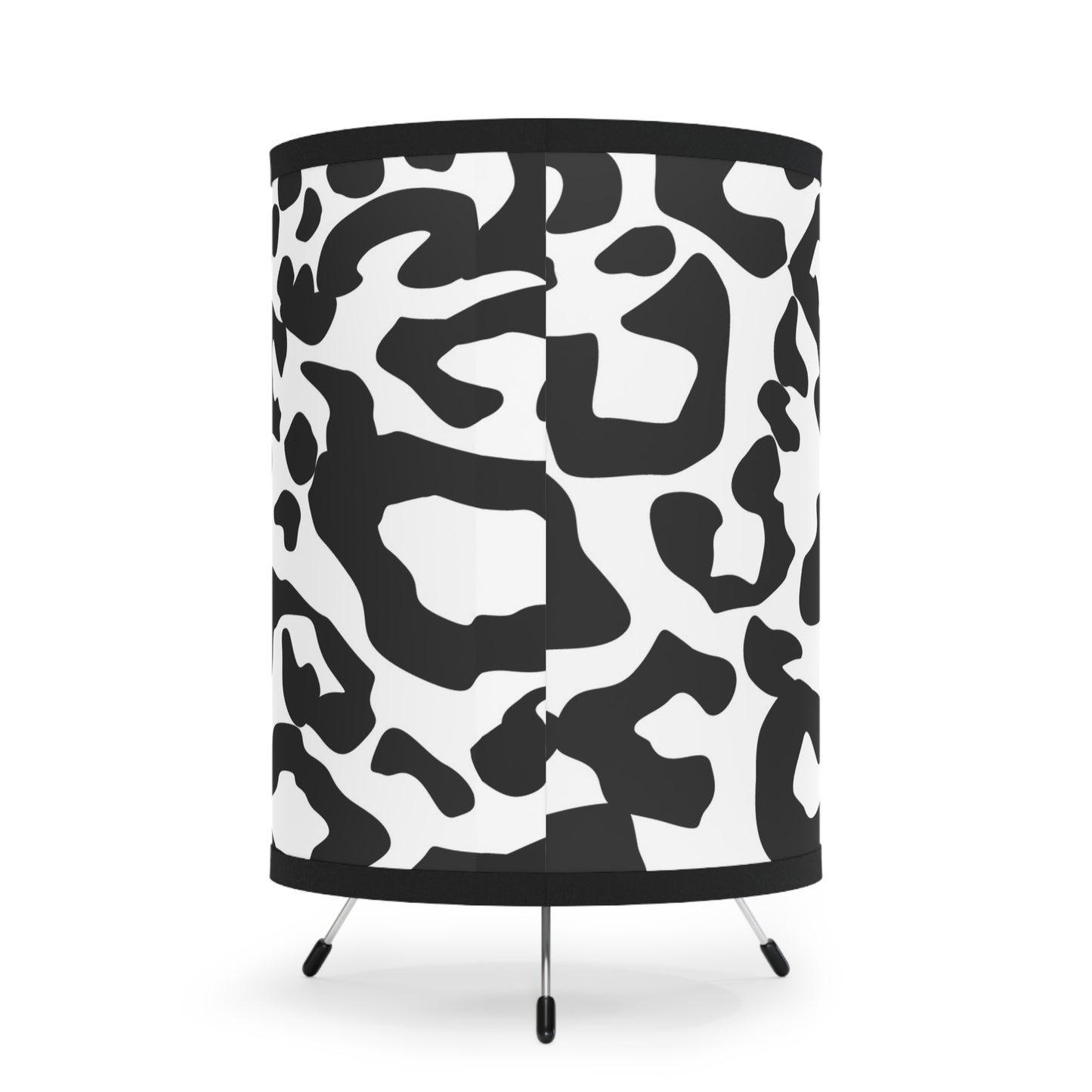 Modern Animal Print Tripod Lamp - Stylish High-Res Shade for Home Decor