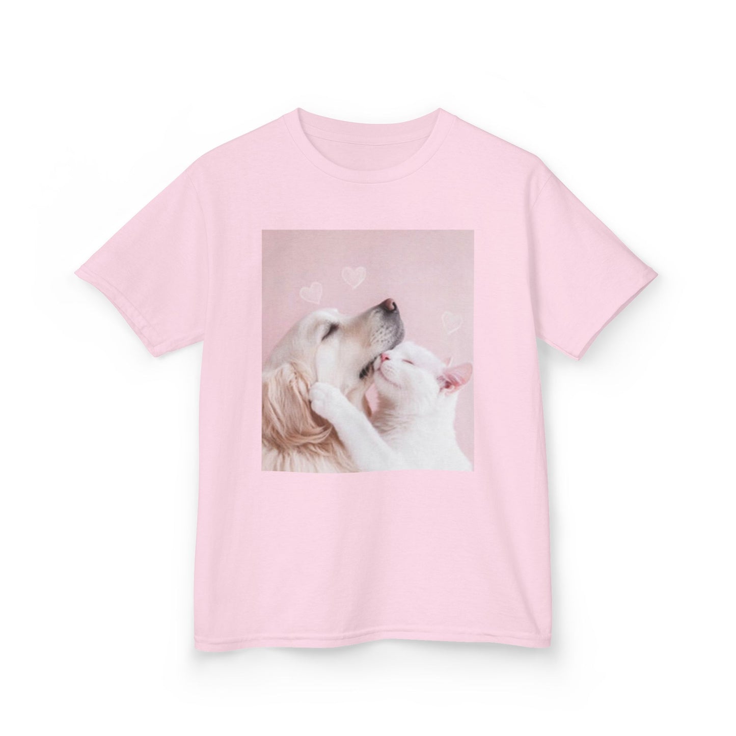 Cute Dog Love Kids Heavy Cotton Tee - Perfect Valentine’s or Everyday Wear!