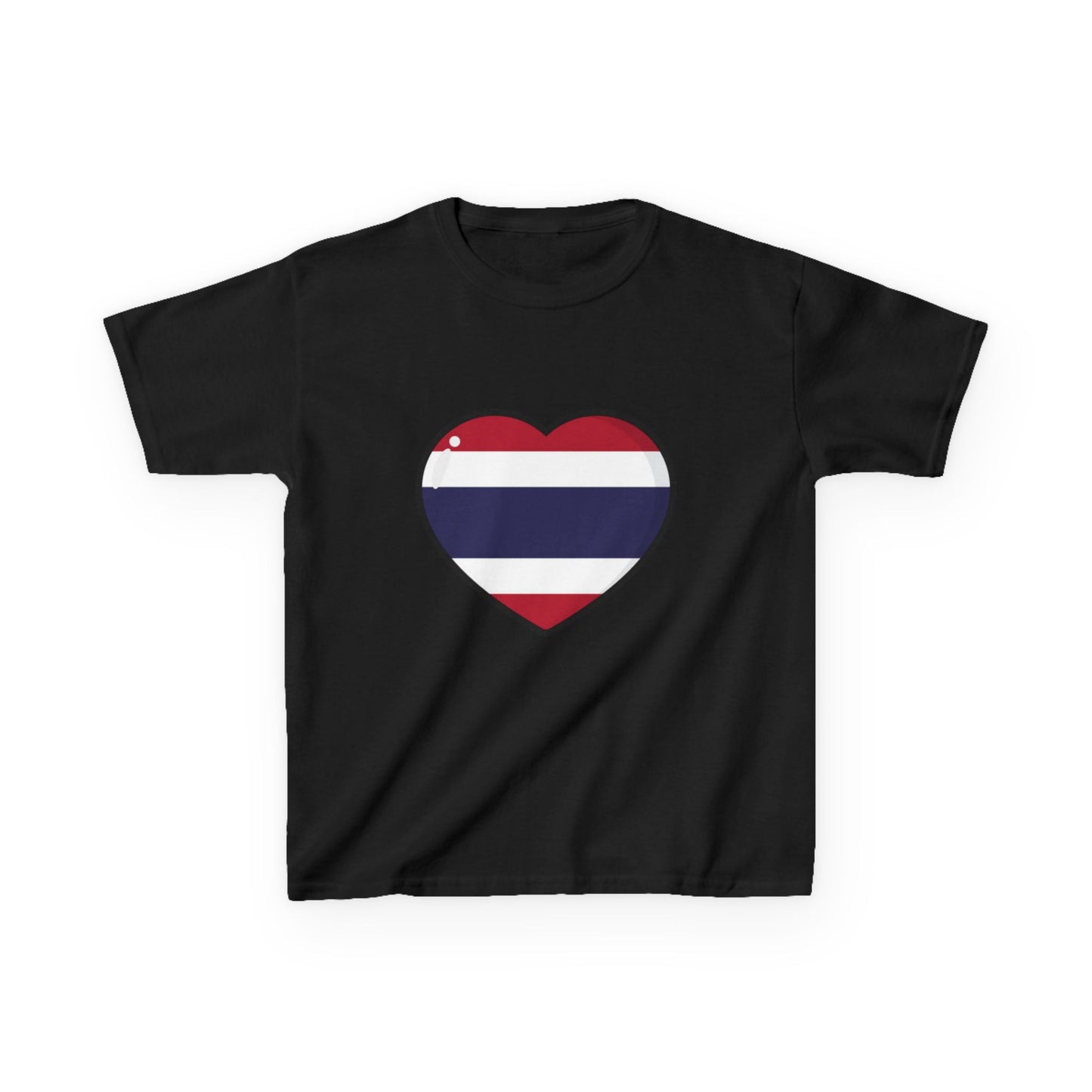 T-shirt « Les enfants adorent la Thaïlande » : un joli motif cœur pour les jeunes voyageurs