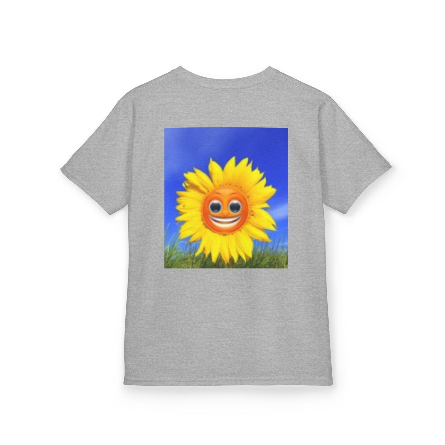 Kids Emoji Happy Sun Black Cat T-shirt