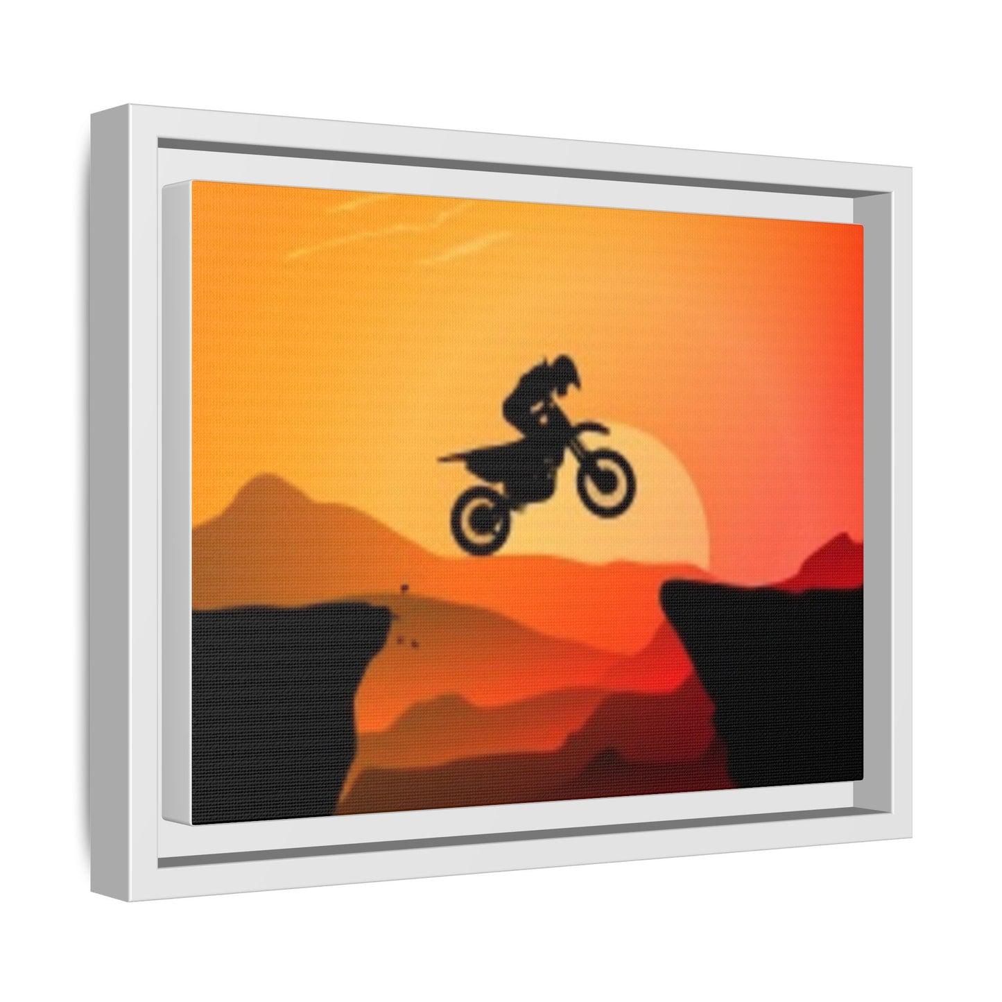Mountain Biker Sunset Canvas Art, Motivational Wall Decor, Framed Bicycle Print, Adventure Lover Gift, Home Office Artwork, Sports [...]