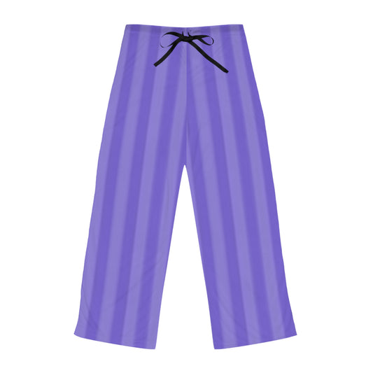Cozy Women's Pajama Pants, Purple Striped Sleepwear, Lounge Pants for Relaxation, Gift for Her, Comfortable Sleep Trousers