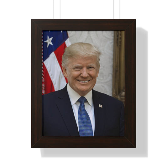 President Donald J Trump Framed Vertical Poster Leadership 🌍🙏🇺🇸