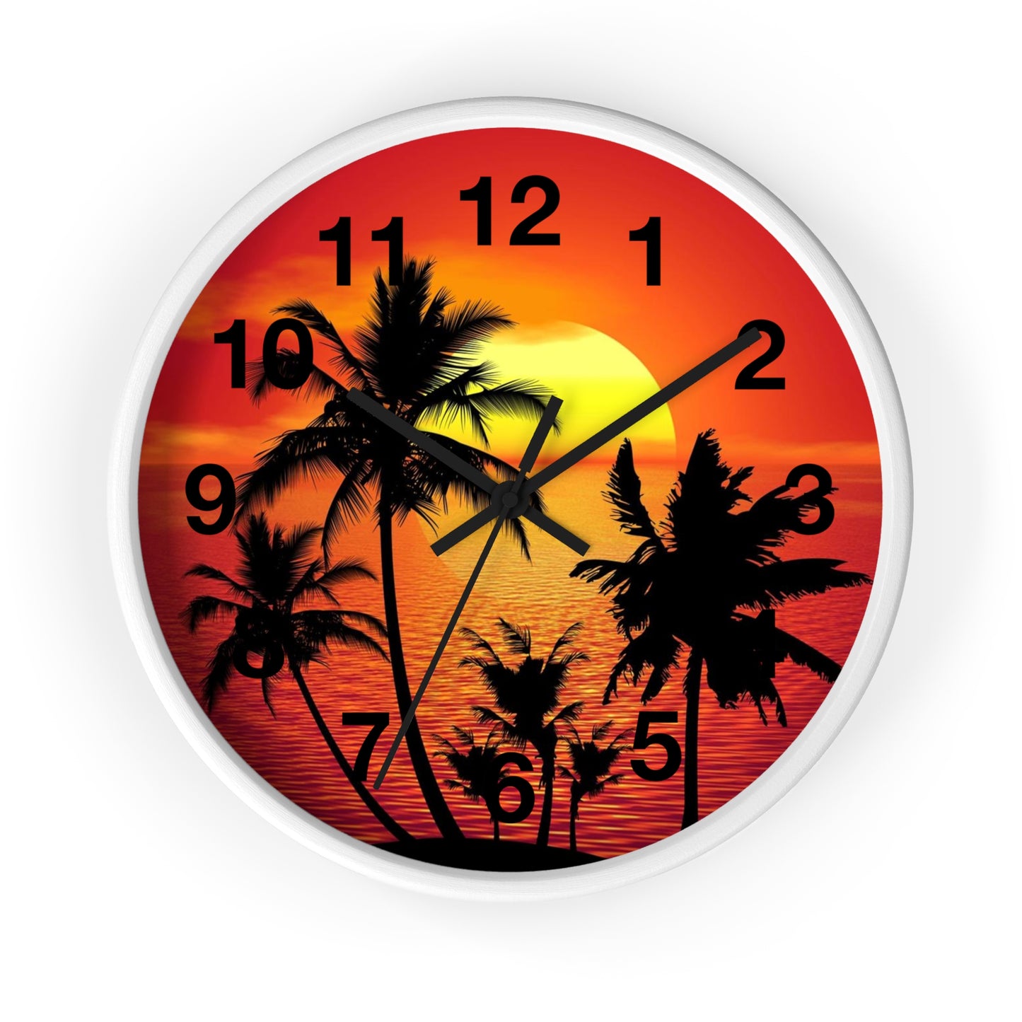 Wall Clock Beautiful Sunset