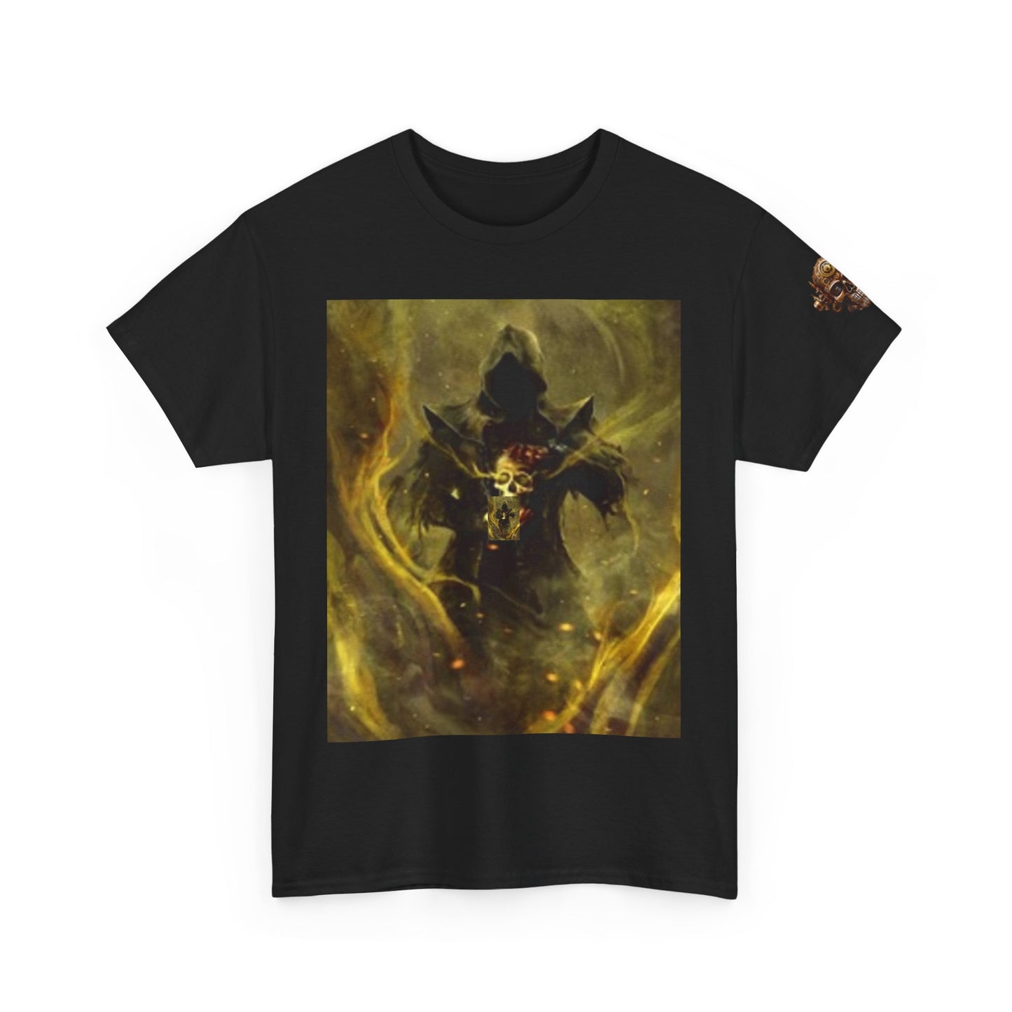 Camiseta unisex de algodón grueso con gráficos de fantasía épica: perfecta para los fanáticos de los videojuegos 