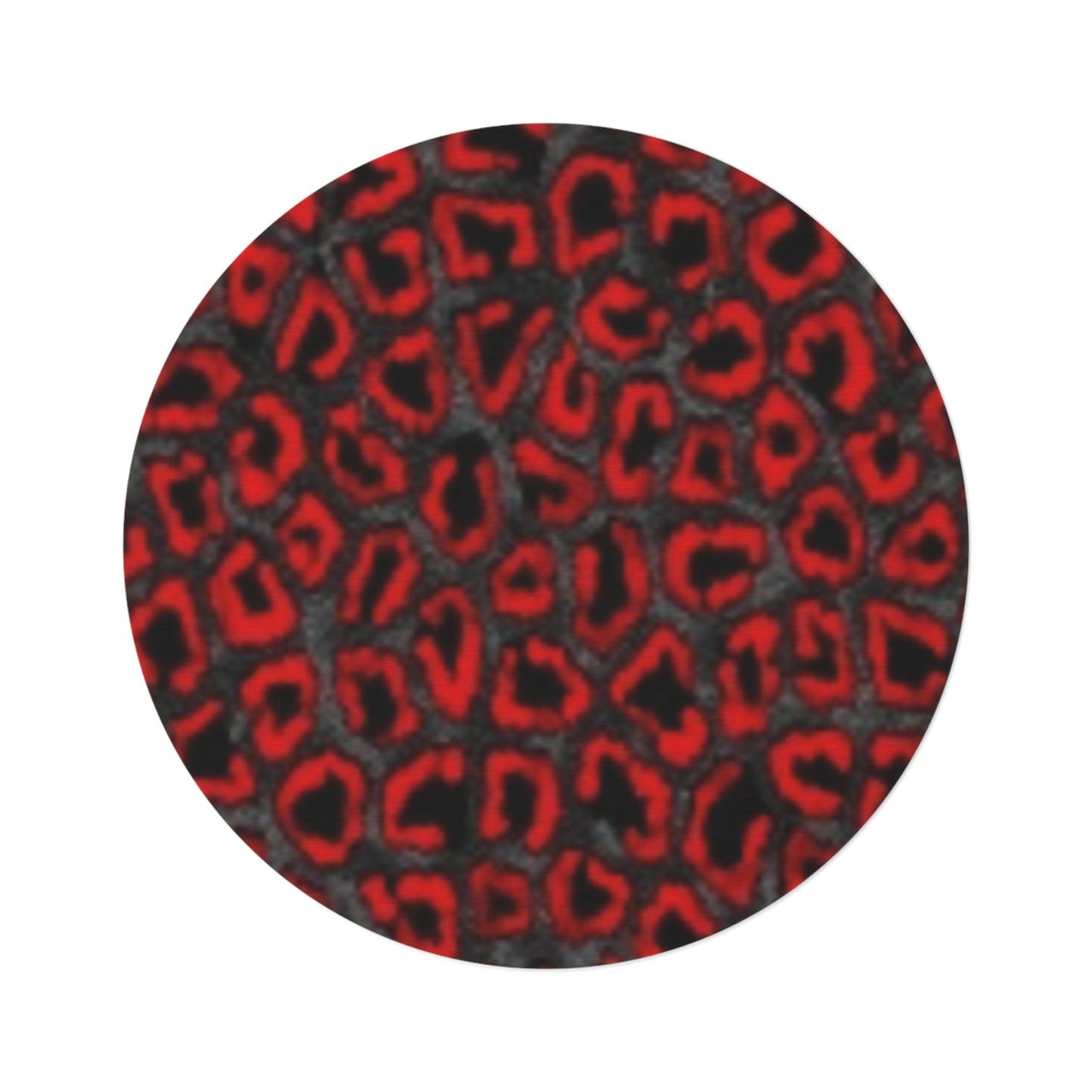 Tapis rond à imprimé léopard chic : une décoration bohème élégante pour les espaces de vie 