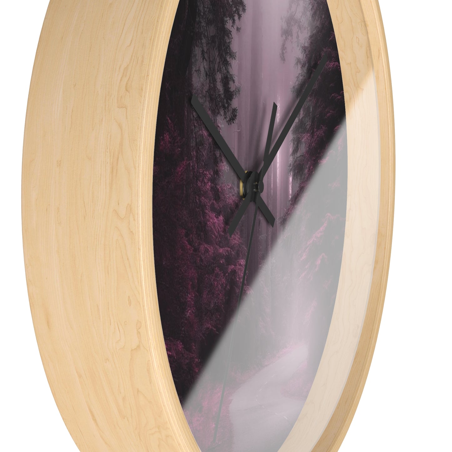 Wall Clock Purple Wilderness So Beautiful