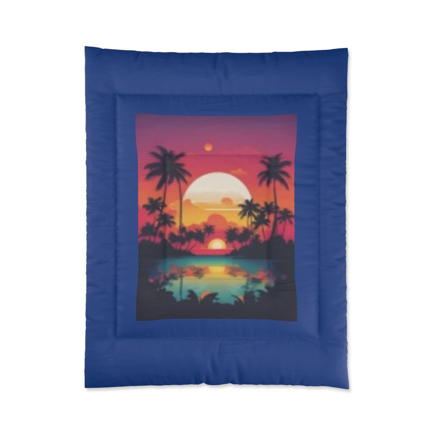 Beach with Palm Trees at Sunset Great for a Birthday Christmas Gift!