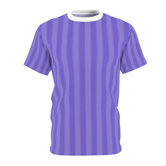Stylish Unisex Purple Striped Tee, Casual Wear, Fashion Statement, Summer Tops, Gift for Him and Her, Trendy Everyday Shirt