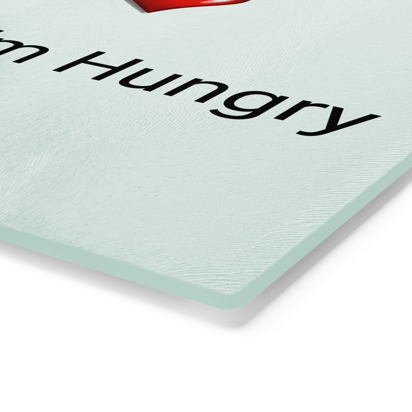 Planche à découper en verre trempé avec motif tigre et cœur